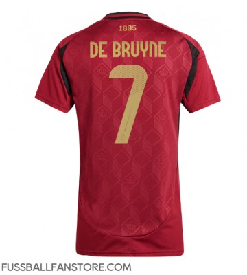 Belgien Kevin De Bruyne #7 Replik Heimtrikot Damen EM 2024 Kurzarm